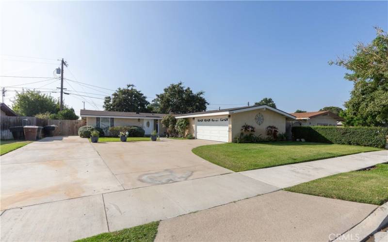 Sidewalk view of home