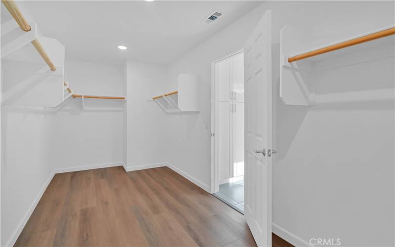 Primary walk-in closet