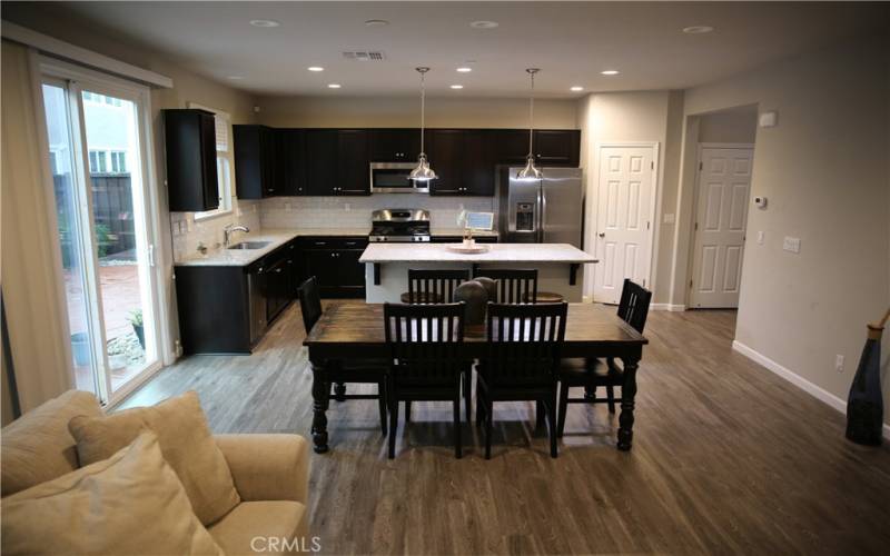 Kitchen view from living room