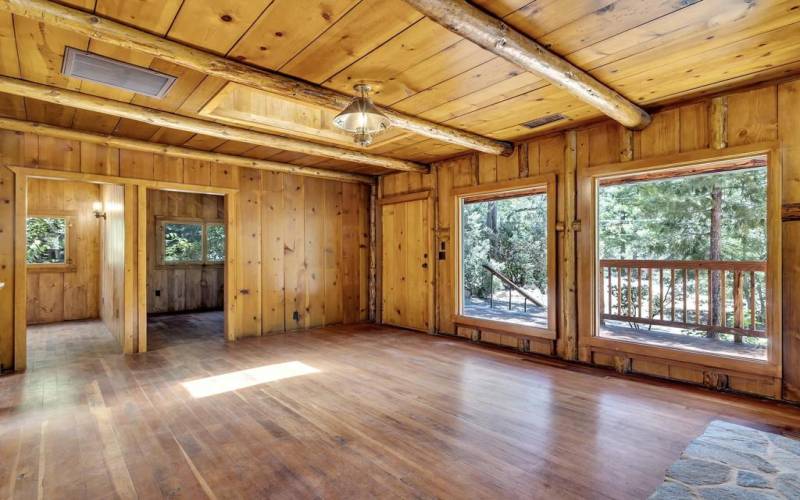 Living Room with Picture Windows