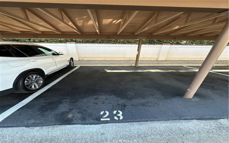 Covered Parking space for unit.