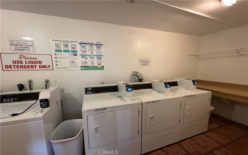 Community Laundry room.