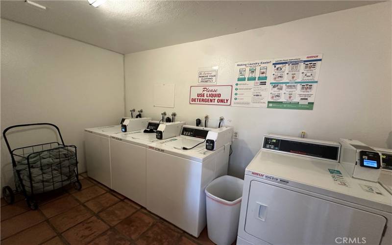 Community Laundry room.