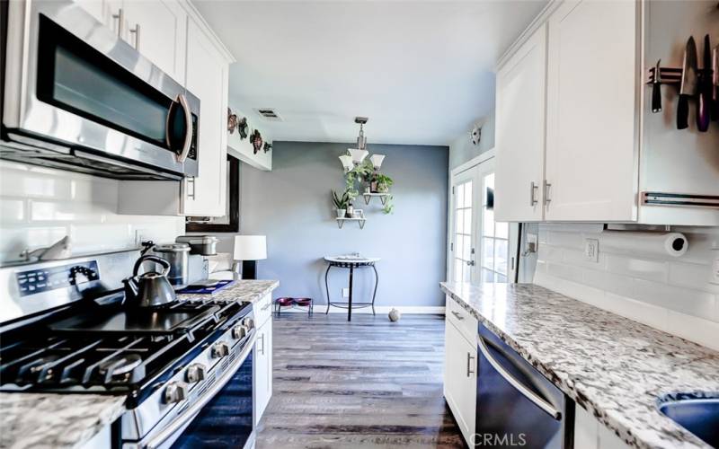 Kitchen looking toward dining area