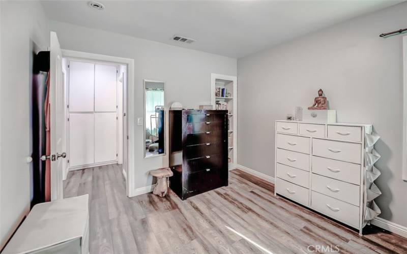 Secondary bedroom facing hallway