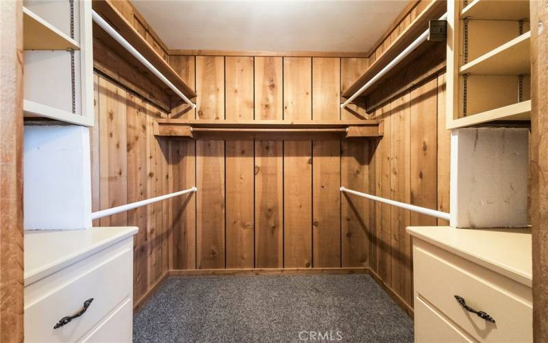 Primary Cedar-lined closet