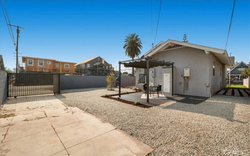 Rear backyard Elevation