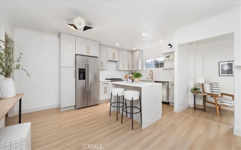 Kitchen view from entry