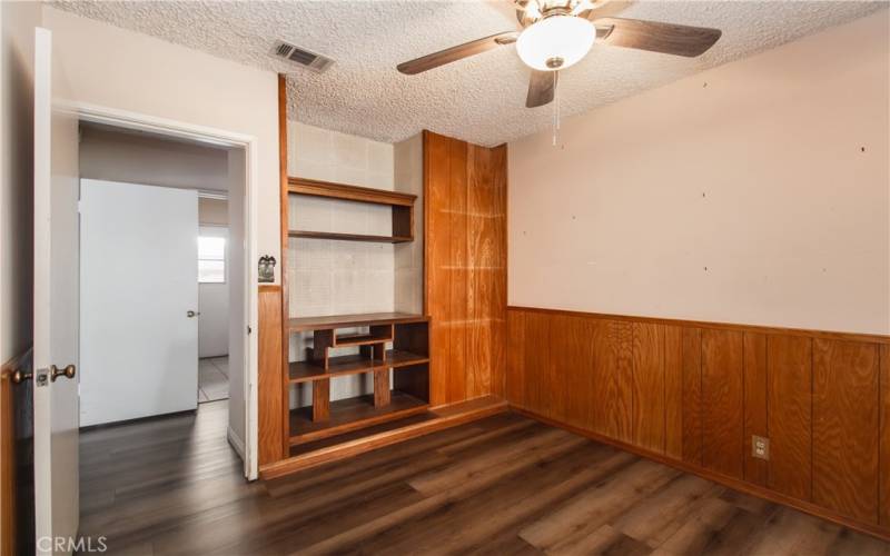 The Bedroom has Luxury Vinyl Floor