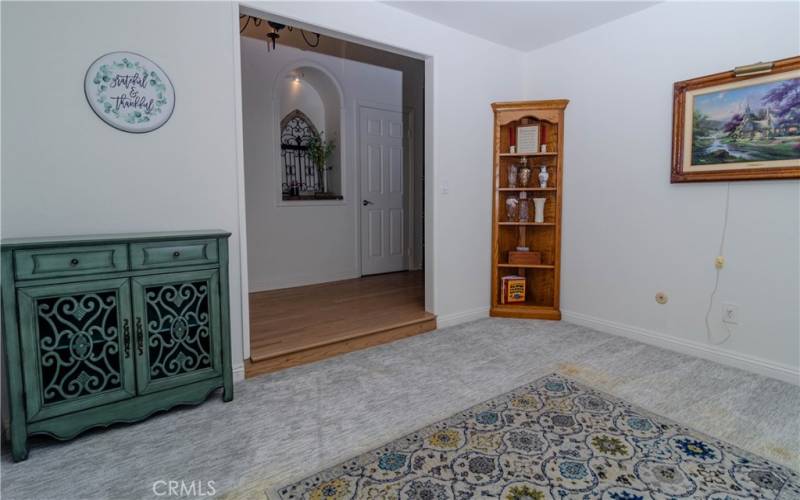 Dining room looking back to entry