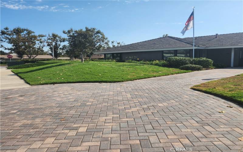 Club House on corner of Orange Blossom and Lemon Grove