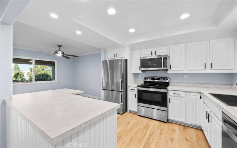 View of kitchen from hallway