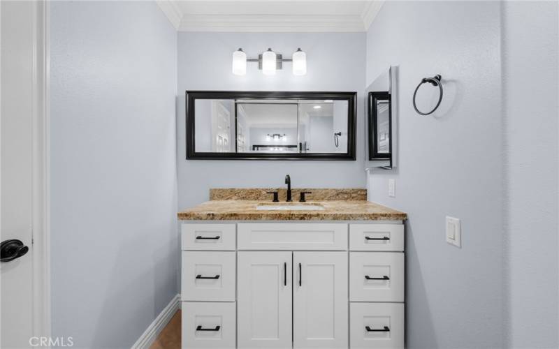 Ensuite vanity area