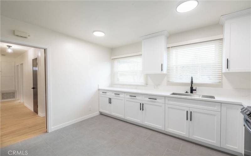 New kitchen and cabinetry