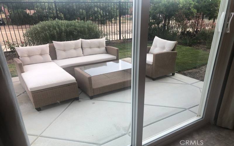 Already Landscaped backyard Patio furniture included