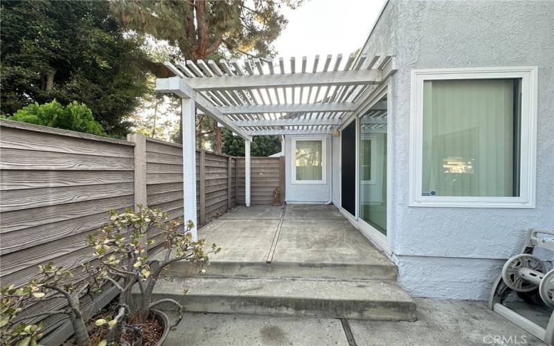 Covered Patio- outside primary bedroom