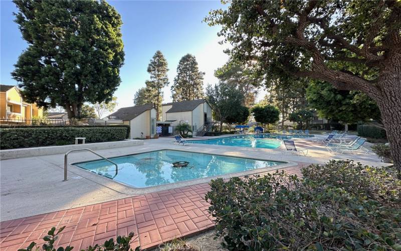 HOA -has 2 pools. This large one & club house is in front of the unit.