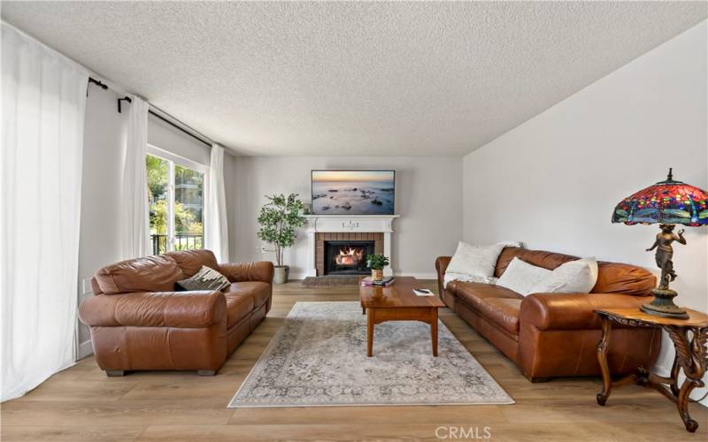 Living Room with Fireplace