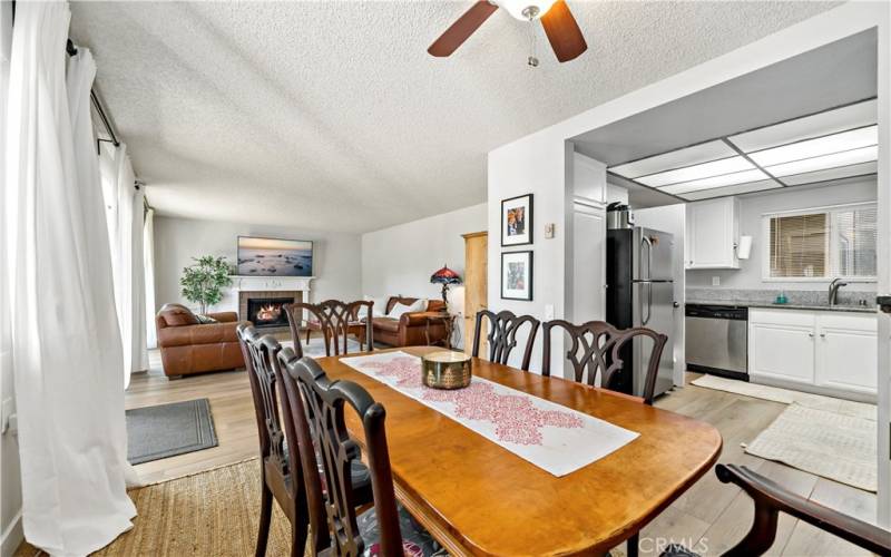 Dining Area located off kitchen and opens to living room