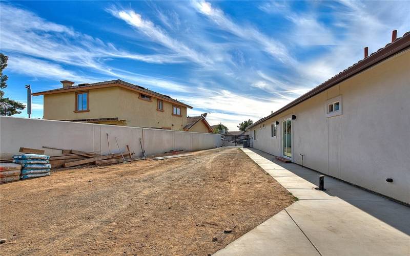 Side yard view