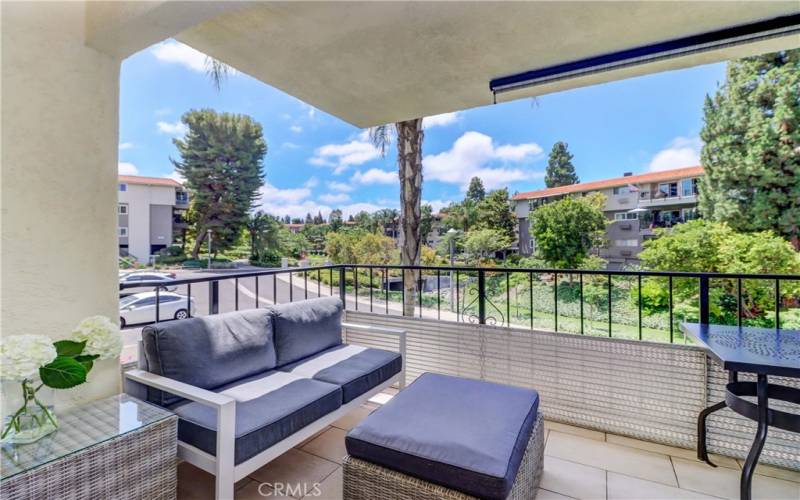 Balcony off Living Room & Dining Area