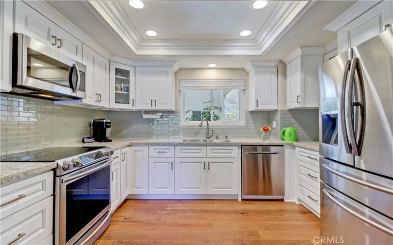 Kitchen with Newer S/S Appliances & Recessed Lighting