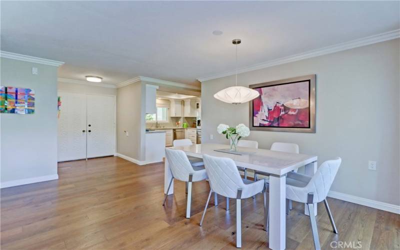 Viewing Entrance Dining Area & Expanded Kitchen