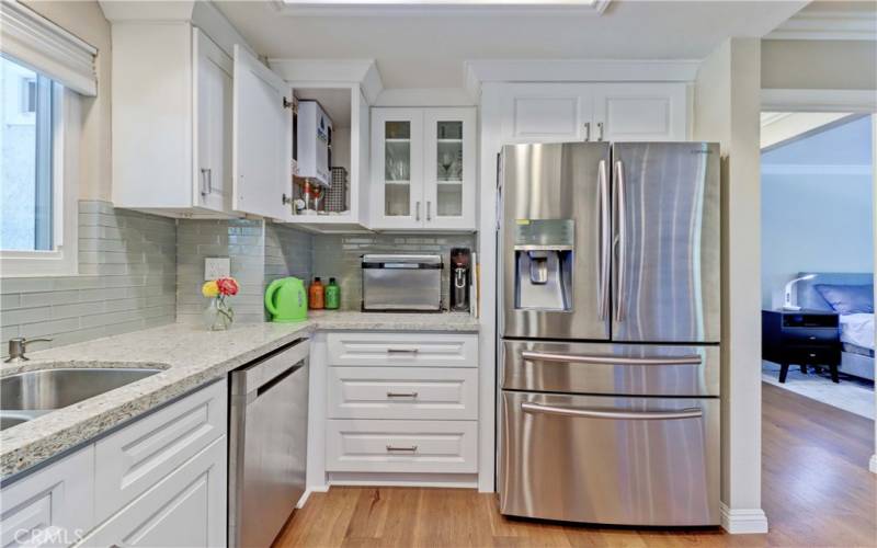 Tankless Water Heater in Cabinet