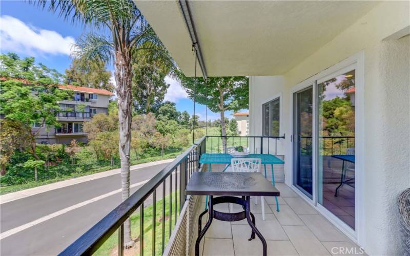 Balcony off Living Room & Dining Area, Golf Course Beyond