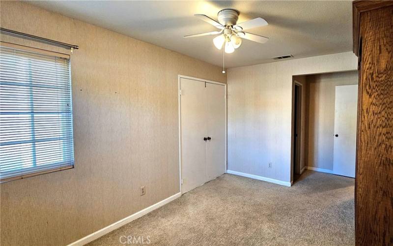 Bedroom 1 off the entryway