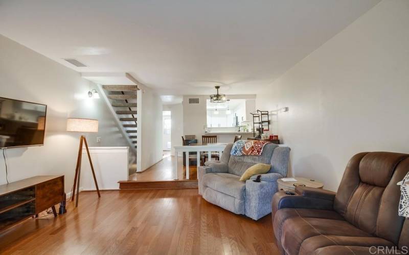 Love the flooring in this room and throughout the home