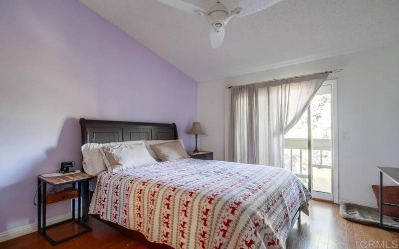 Spacious Master Bedroom with balcony views