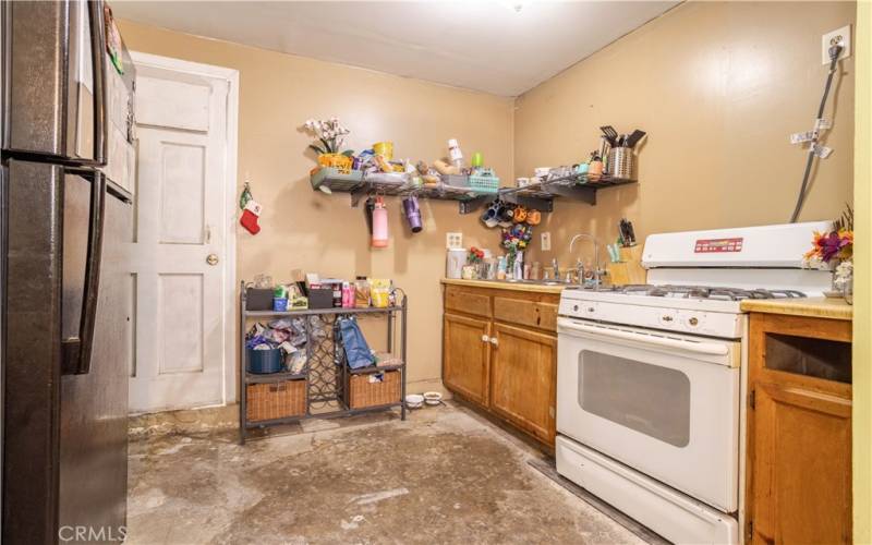 Kitchen in Garage