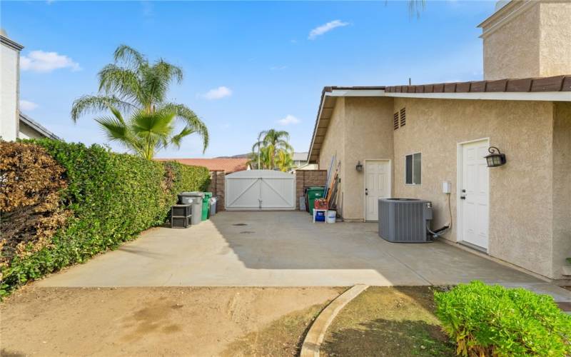 Side Yard - usable space for parking