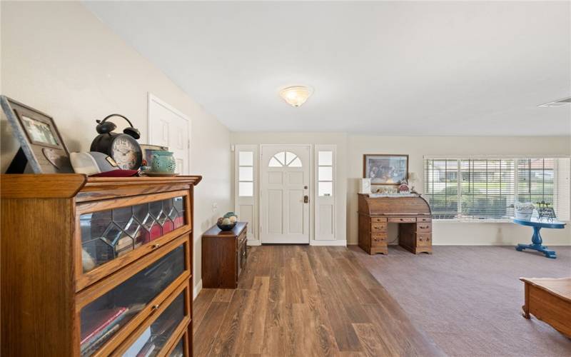 Front Door Interior - Foyer/Living Room