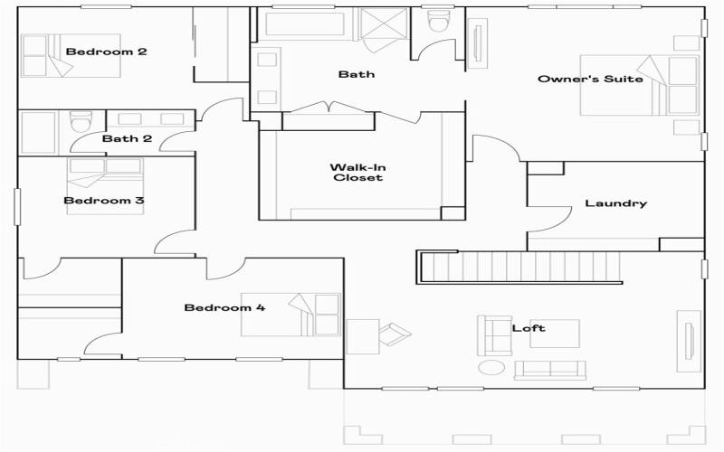 Residence 2 - Level 2 Floorplan