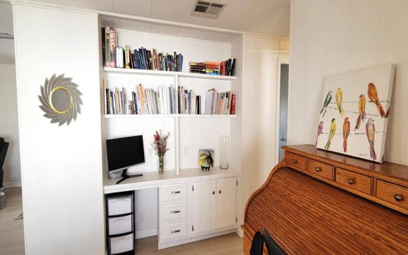 DEN BUILT IN BOOKCASE