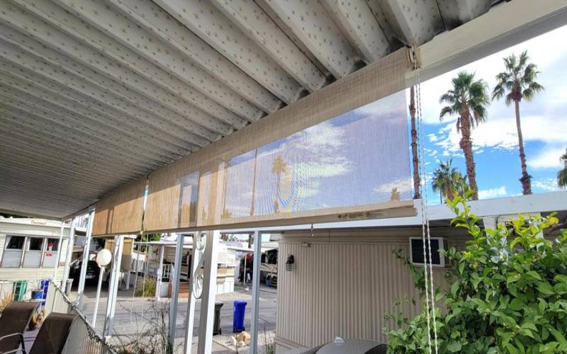 SUNSHADES ON COVERED PATIO