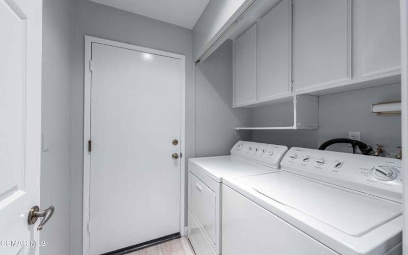 Laundry room includes washer & dryer