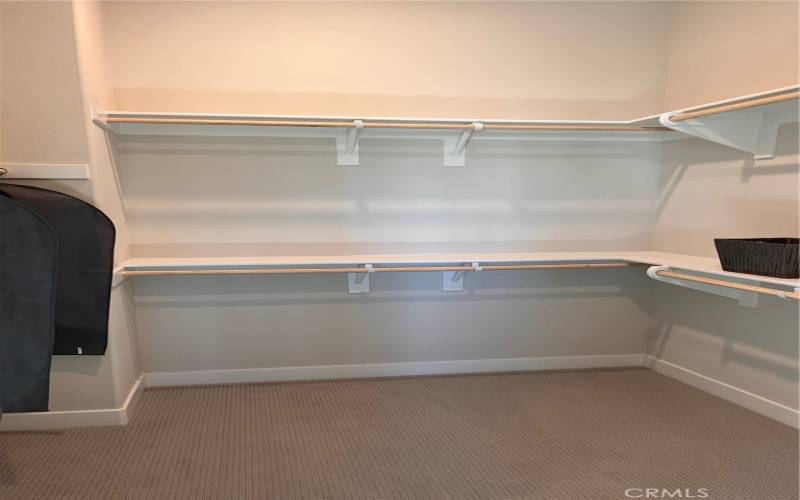 Huge primary bedroom closet