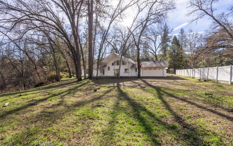 Lots of usable land, a huge backyard space.