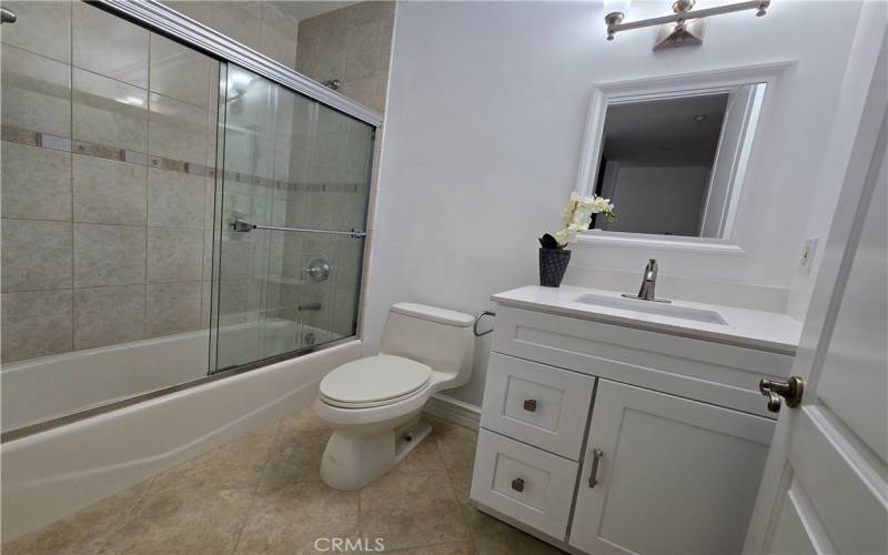 2nd bathroom upstairs -  remodeled with new vanity, counter and fixtures.