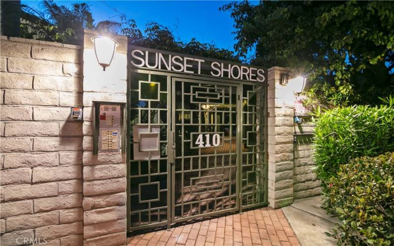 Sunset Shores Front Gate