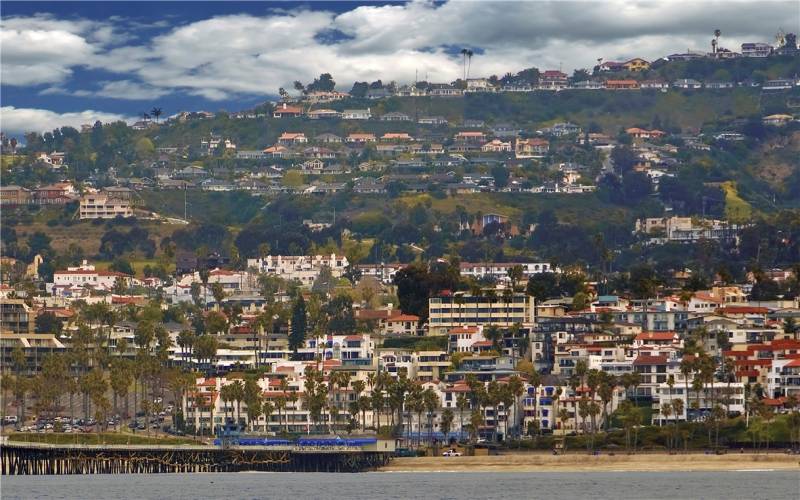 San Clemente Pier from Water