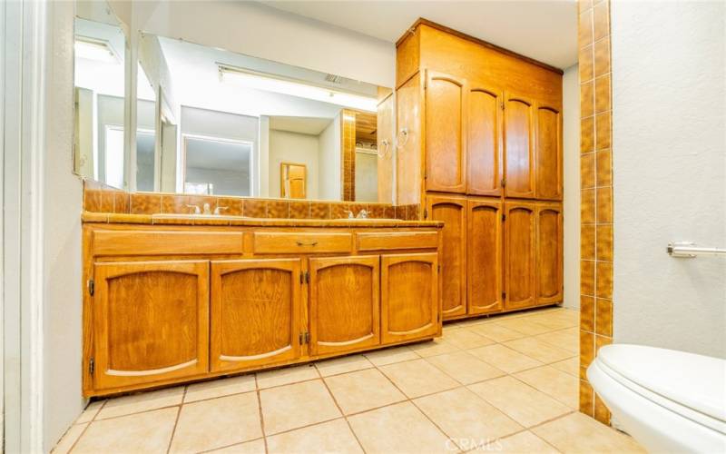 Upstairs master bathroom