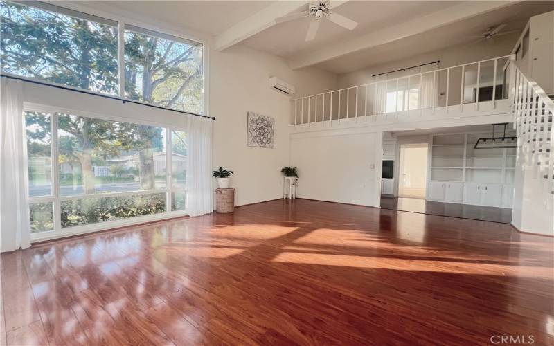 Spacious living area.