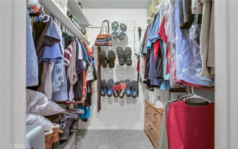 Master bedroom walk-in closet.