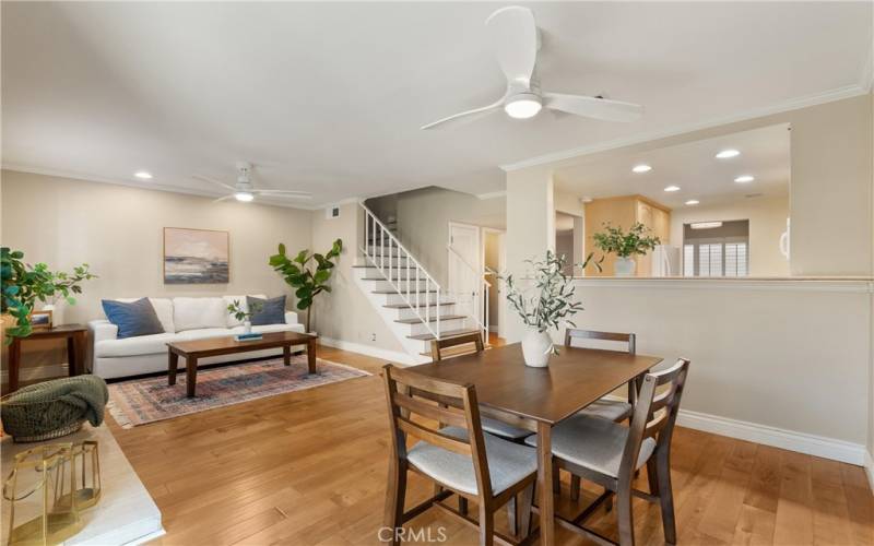 Another View of the Living Room and Dining Area