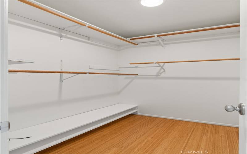 Walk-In Closet in Primary Bedroom