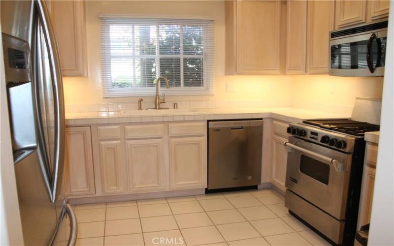 Kitchen with stainless appliances